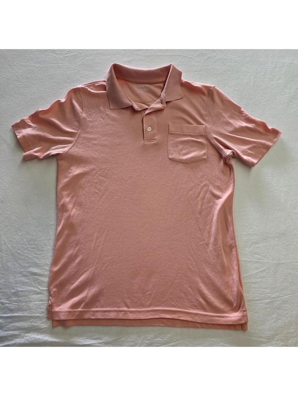 pink Croft & Barrow Easy Care polo shirt is a size small